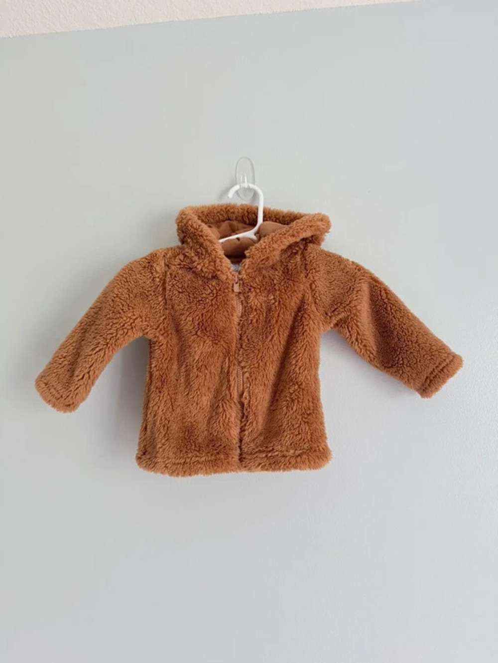 Carter’s Brown Sherpa Hooded Jacket 3-6M